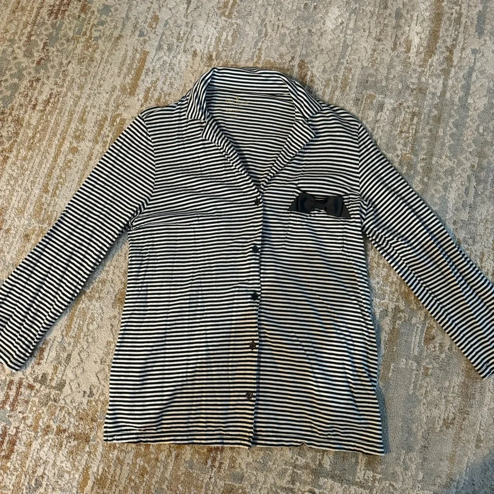 Kate Spade striped pajama top-size small